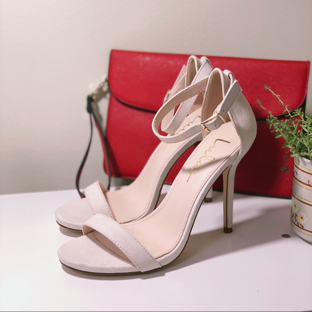 Lulu's Nude Strap Heels size 7.5 NWOT